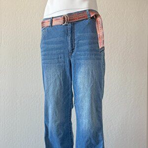 Democracy "Ab Solution" Wide Leg Jeans with Flap Pockets 14P